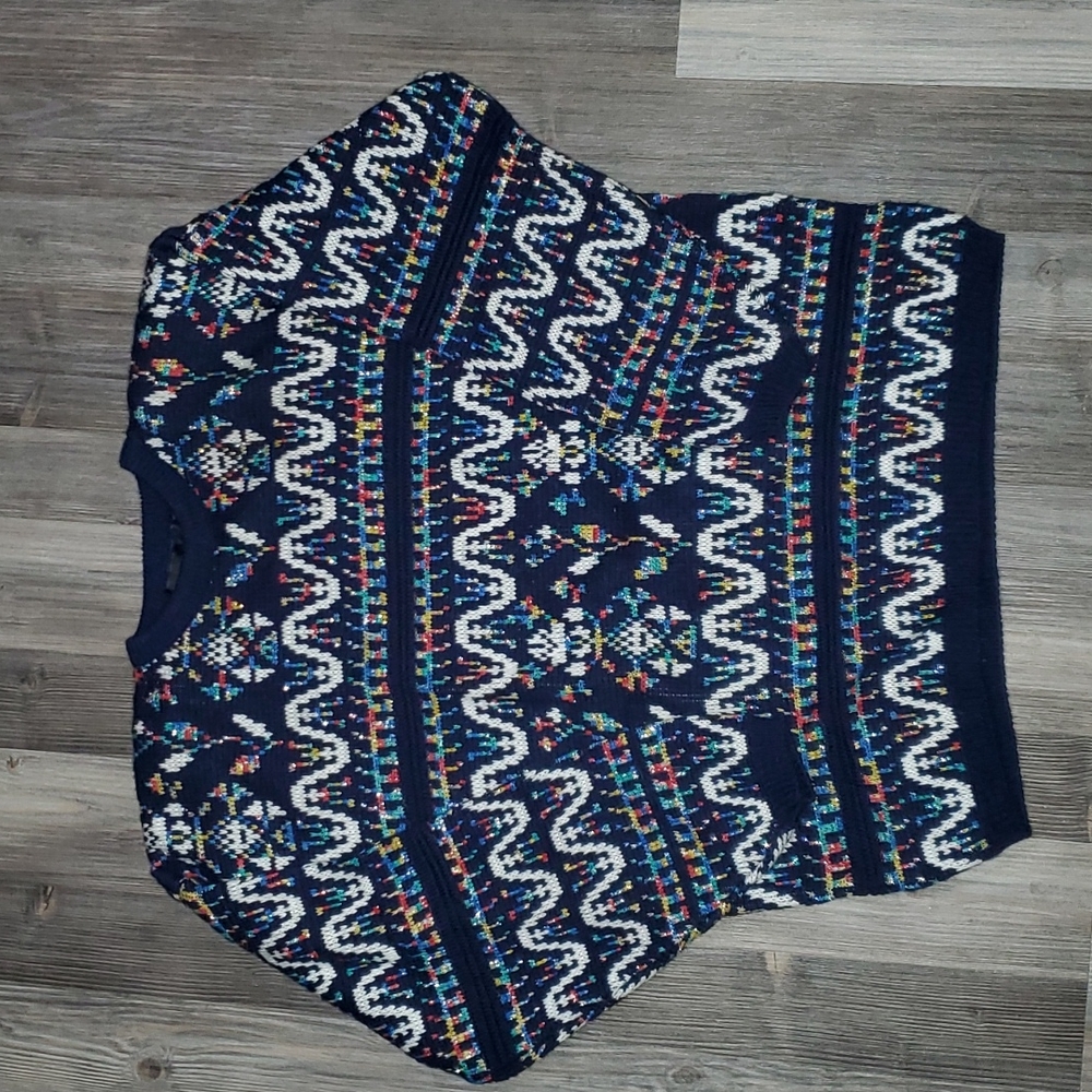 Vintage blue Bramble lane sweater size large